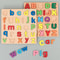 Wooden Alphabet Numbers Learning Puzzle Board Montessori Shapes Matching Game 3