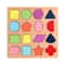 Wooden Alphabet Numbers Learning Puzzle Board Montessori Shapes Matching Game 5