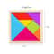 Wooden Tangram Puzzle For Kids 7Piece Color Shape Brain Teaser Set 2
