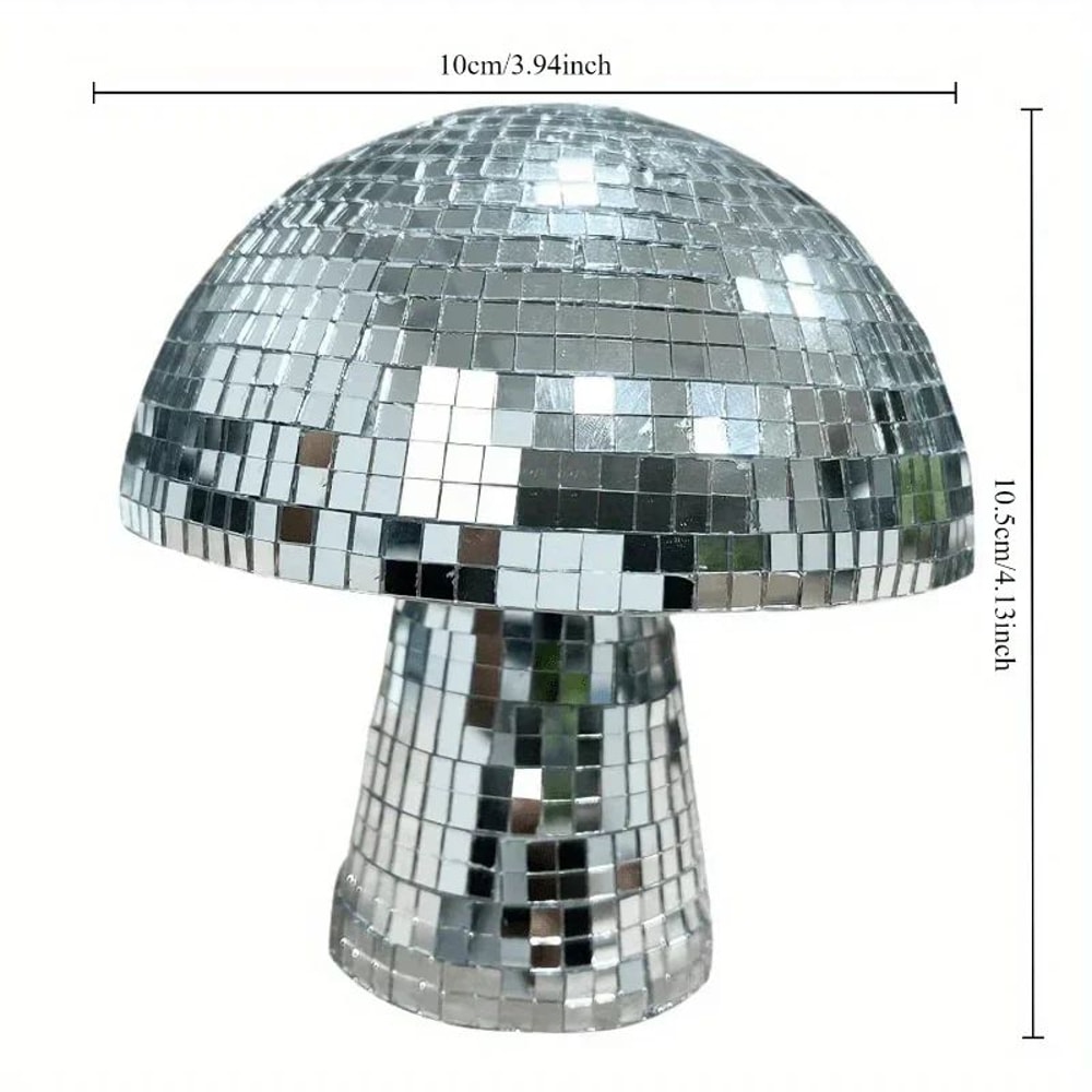 Mushroom Disco Ball Ornament Mirror Reflective Decor For Bars Home 3
