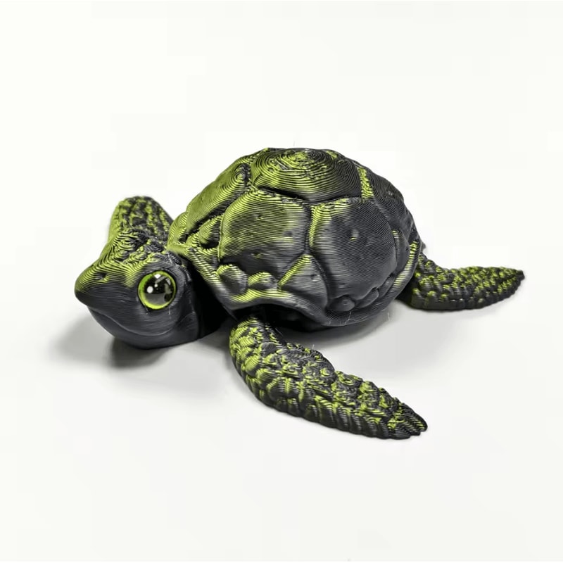 Set Of 3D Printed Turtle Figurines With Movable Joint Desk Ornaments Creative Desktop Decorations A 10
