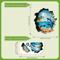 1PC 3D Wall Decal Ocean World Ocean Theme Wall Sticker SelfAdhesive PVC Home Decor 5