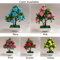 Realistic Artificial Potted Flower Plant Fake Bonsai Plant Decor For Indoor Outdoor Garden Ornamen 5