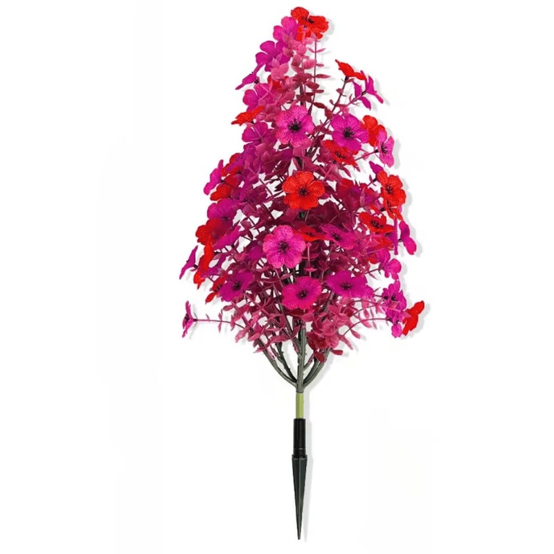 Lifelike Artificial Plant Garden Stake Decorative Porch Ornament With Simulation Flower Lawn Decor 5