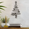 1Pc Metal Christmas Tree Wall Art Indoor Outdoor Holiday Wall Decoration With Star Accent 2