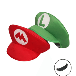 mario bros luigi animation cosplay baseball cap unisex halloween costume party gift
