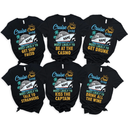 cruise squad shirts matching funny cruise group graphic tees vacation set