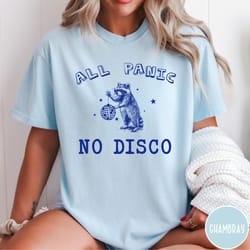 all panic no disco colors t-shirt, vintage raccoon tshirt, funny mental health shirt, retro graphic tee, funny gift