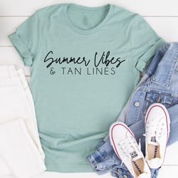 summer vibes & tan lines tee