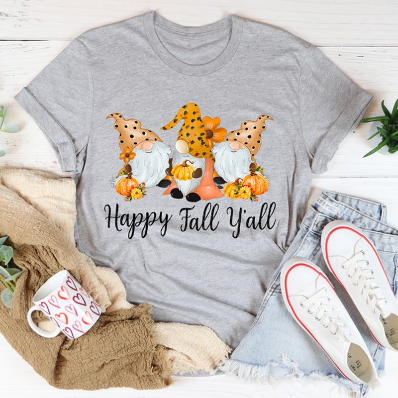 Happy Fall Y'all Gnomies Tee ..jpg