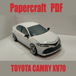 TOYOTA CAMRY XV70, Papercraft, PDF file. DIY