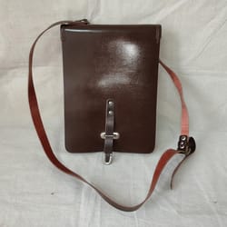 ussr soviet russian army officer sergeant shoulder document map leather bag case ussr vintage