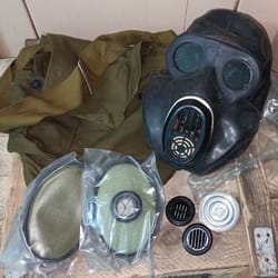 full set chernobyl liquidator gas mask eo-19 pbf hamster soviet ussr army size 2, 3