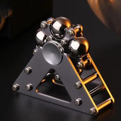 creative metal ornaments fingertip gyroscopic wheel, adult decompression venting device advanced mechanical desktop