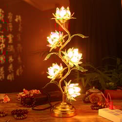 lotus lamp buddha supply lamp 61cm s-shaped buddhist temple home decor