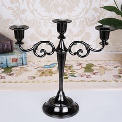 metal candlestick holder retro 3-arm candelabra wedding home decor