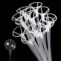 clear balloon sticks with cups big balloon holders for birthday party graduation