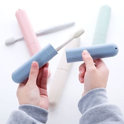 portable toothbrush protector, travel toothbrush tube cover, health toothbrush storage box