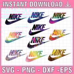 10 files nike sports brands logo png bundle, high quality sports brands logo png instant download