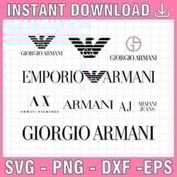 armani logo svg, giorgio armani png, armani exchange logo svg, emporio armani transparent logo, fashion brands logo svg.