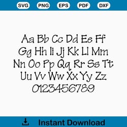 notebook dots font svg ttf, dots font, school font, poster font, digital download, 1 svg, 1 dxf, 1 png 1 ttf file