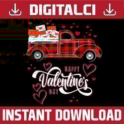 happy valentine's day png, red truck with hearts png, valentines red truck png, valentines vintage truck, valentines png