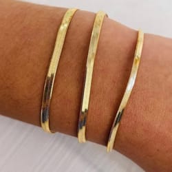 women's gold snake chain bracelet, classic trend in stainless steel, perfect gift for women's
