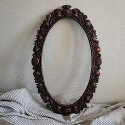 Vintage metal mirror frame 27,8*17,4'
