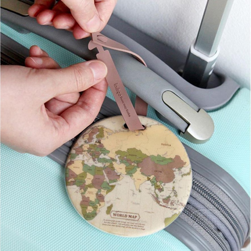 Map Of The World Luggage Tag 7