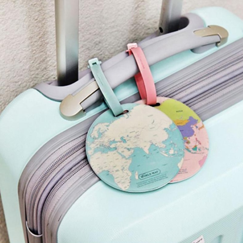 Map Of The World Luggage Tag1