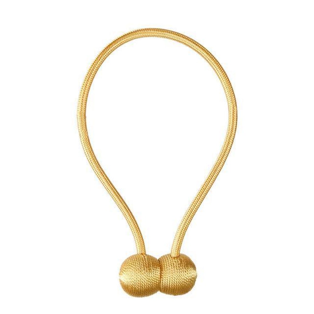 Magnetic Curtain Tieback Set Golden Yellow
