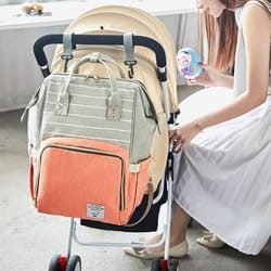 deluxe mommy diaper backpack - stylish, spacious & waterproof