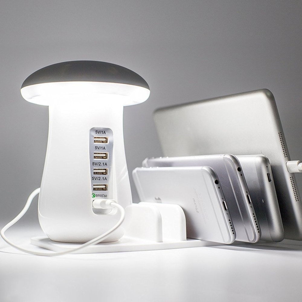 Mushroom Shaped USB Charging Desk Lamp