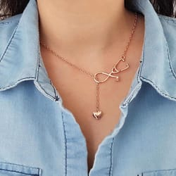 heart stethoscope necklace