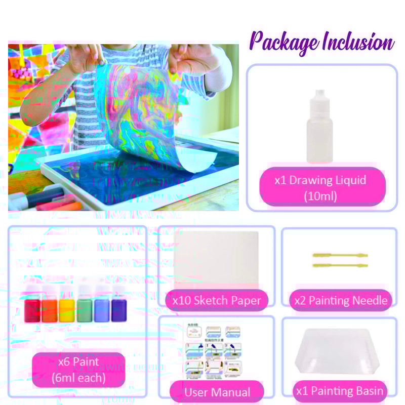 Complete Hydro Dipping Paint Set for Artists