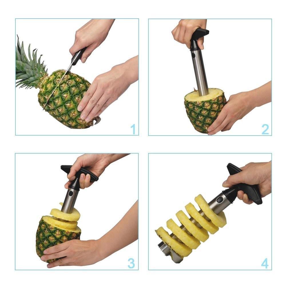 Stainless Steel Fruit Pineapple Corer Slicer 6