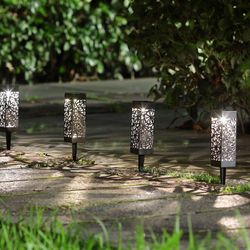 moroccan solar lanterns – elegant outdoor lighting for garden & patio, gift for garden lovers, outdoor lawn decorations