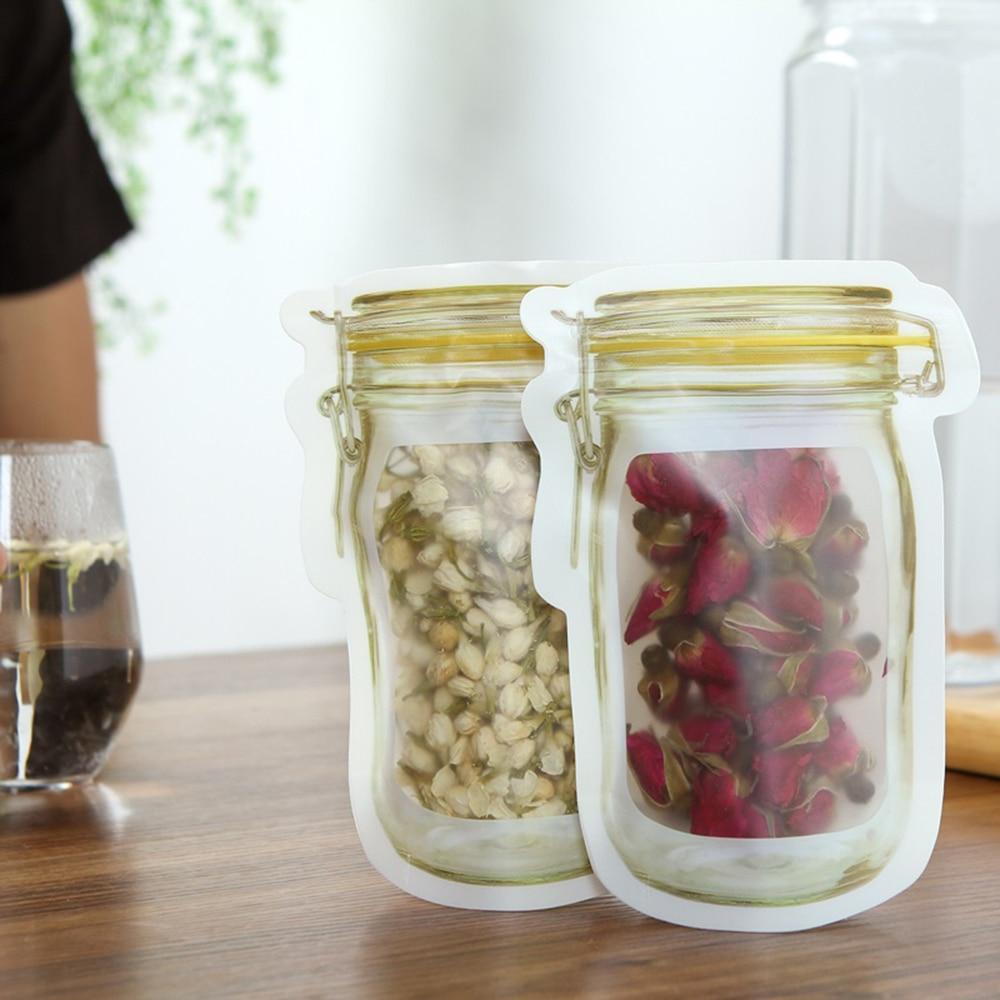Vintage Jar Reusable Storage Bags 10-Pack 4