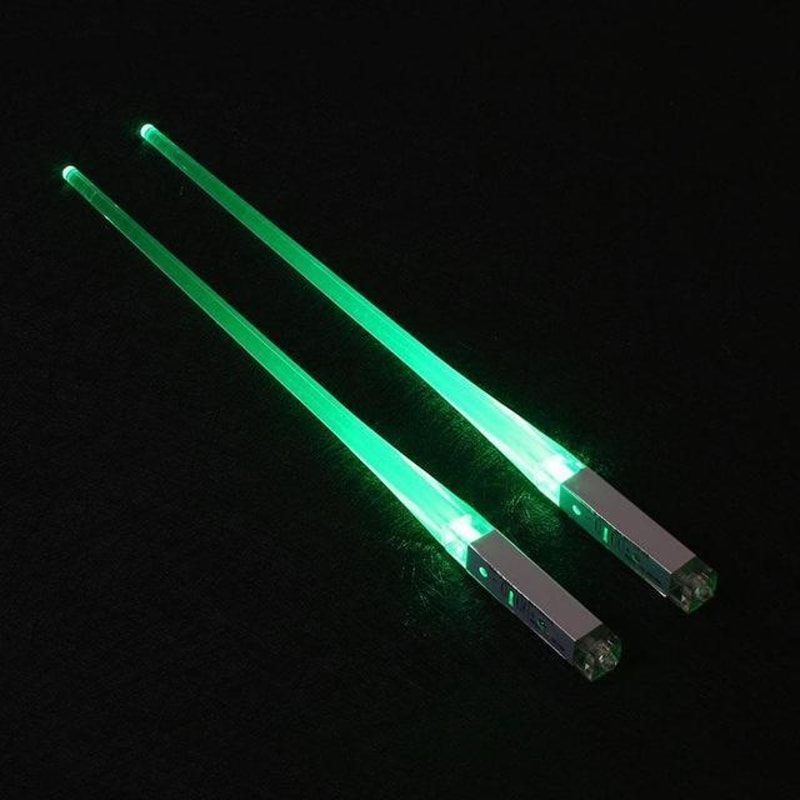 Rechargeable glowing chopsticks for home use