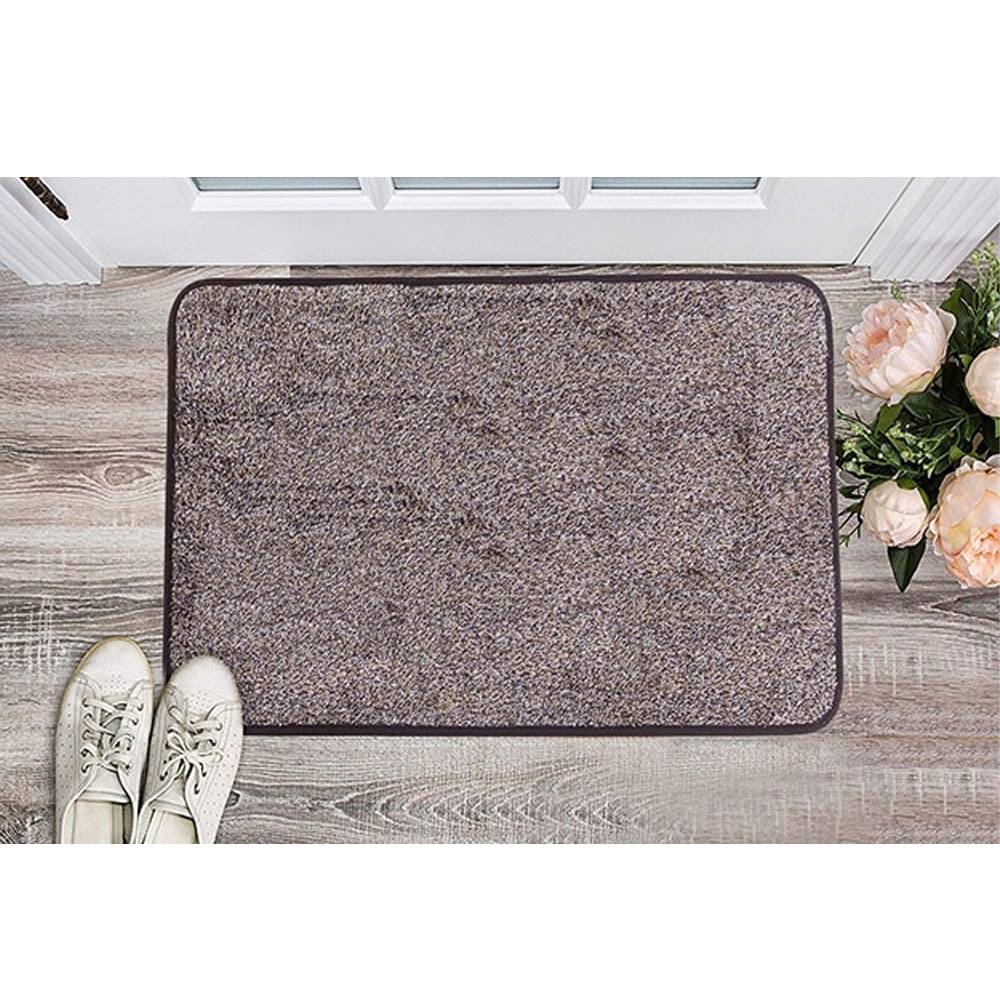 Non-Slip Magic Indoor Super Absorbent Doormat Brown upgrade