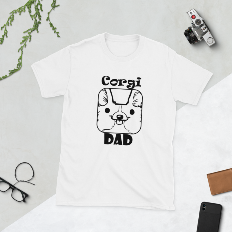 Corgi dad Short-Sleeve Unisex T-Shirt