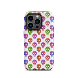 colorful skulls seamless pattern tough case for iphone®