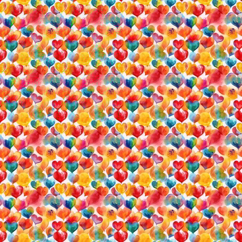 Colorful Watercolor Hearts Cute Girly Pattern Skater Dress