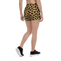 leopard skin animal print seamless pattern shorts