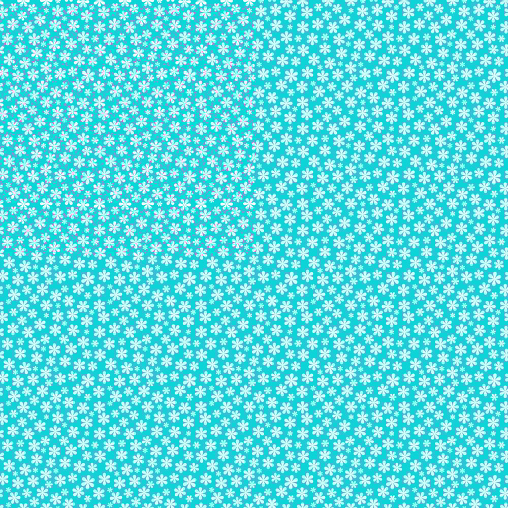 Simple White and Blue Floral Pattern Women's Rash Guard