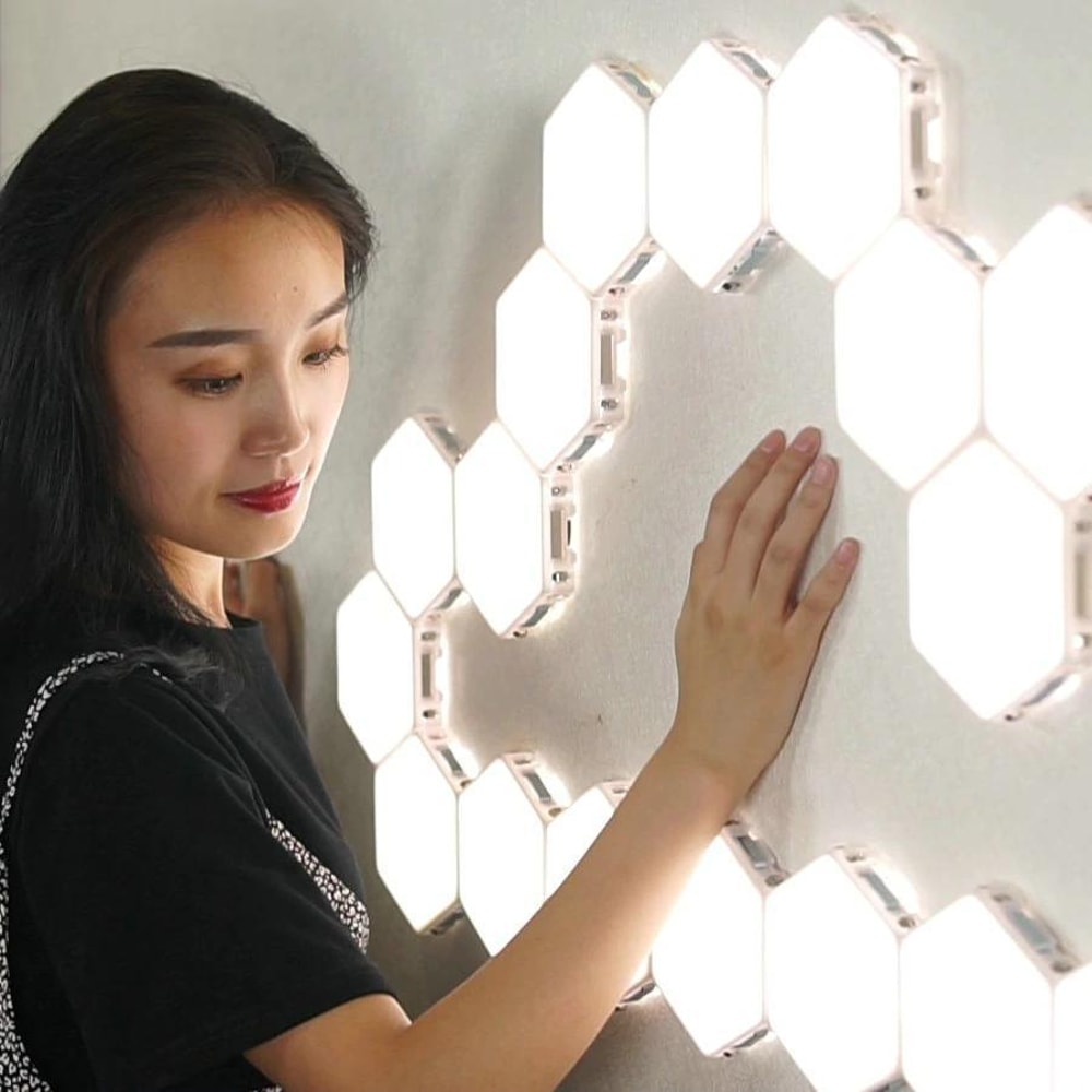Hexagon Modular Touch LED Tile Lights technical specs and installation guide