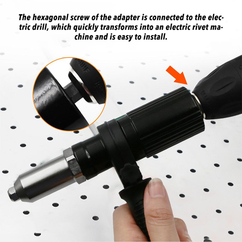 Rivet Gun Adapter Drill Attachment2