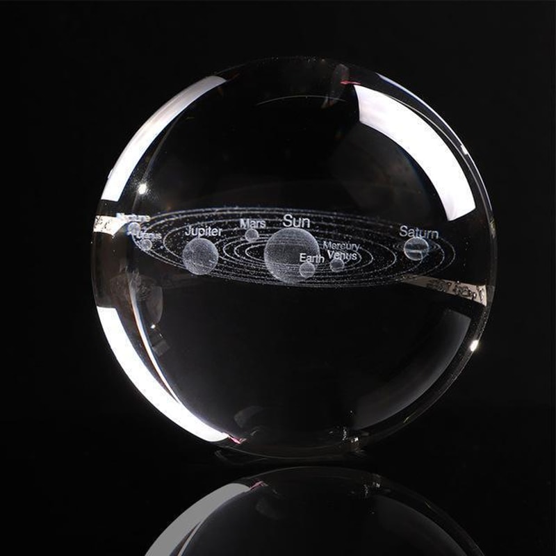 Engraved Solar System Sphere 4