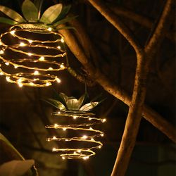 solar pineapple lantern