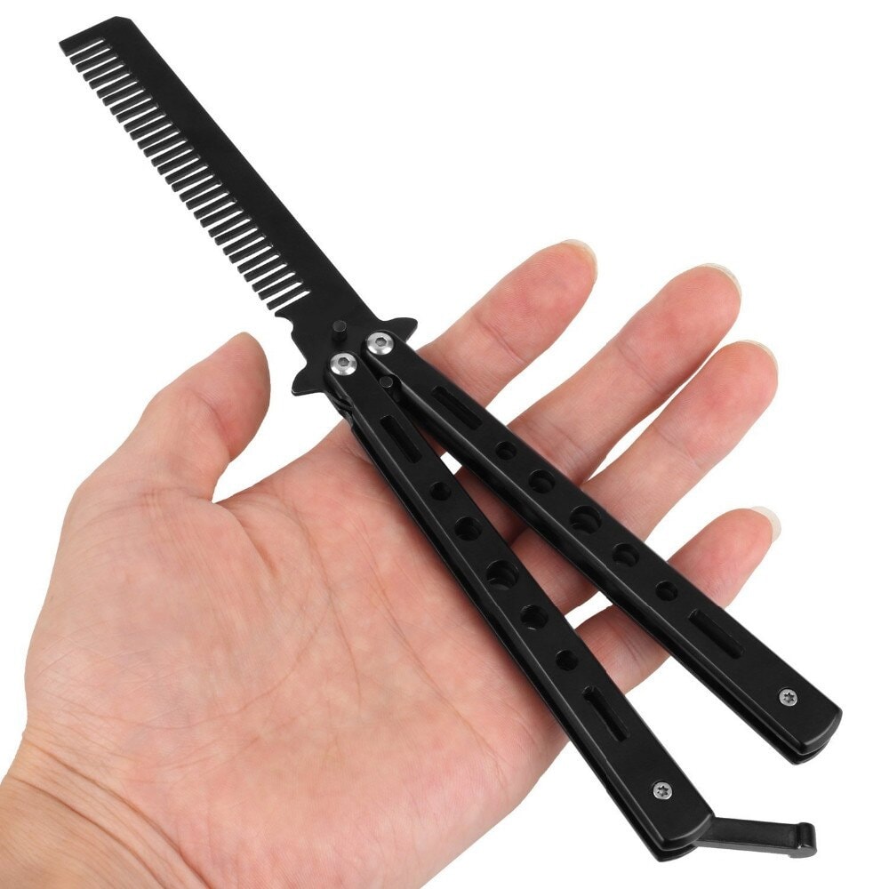 Buy stainless steel butterfly knife comb online